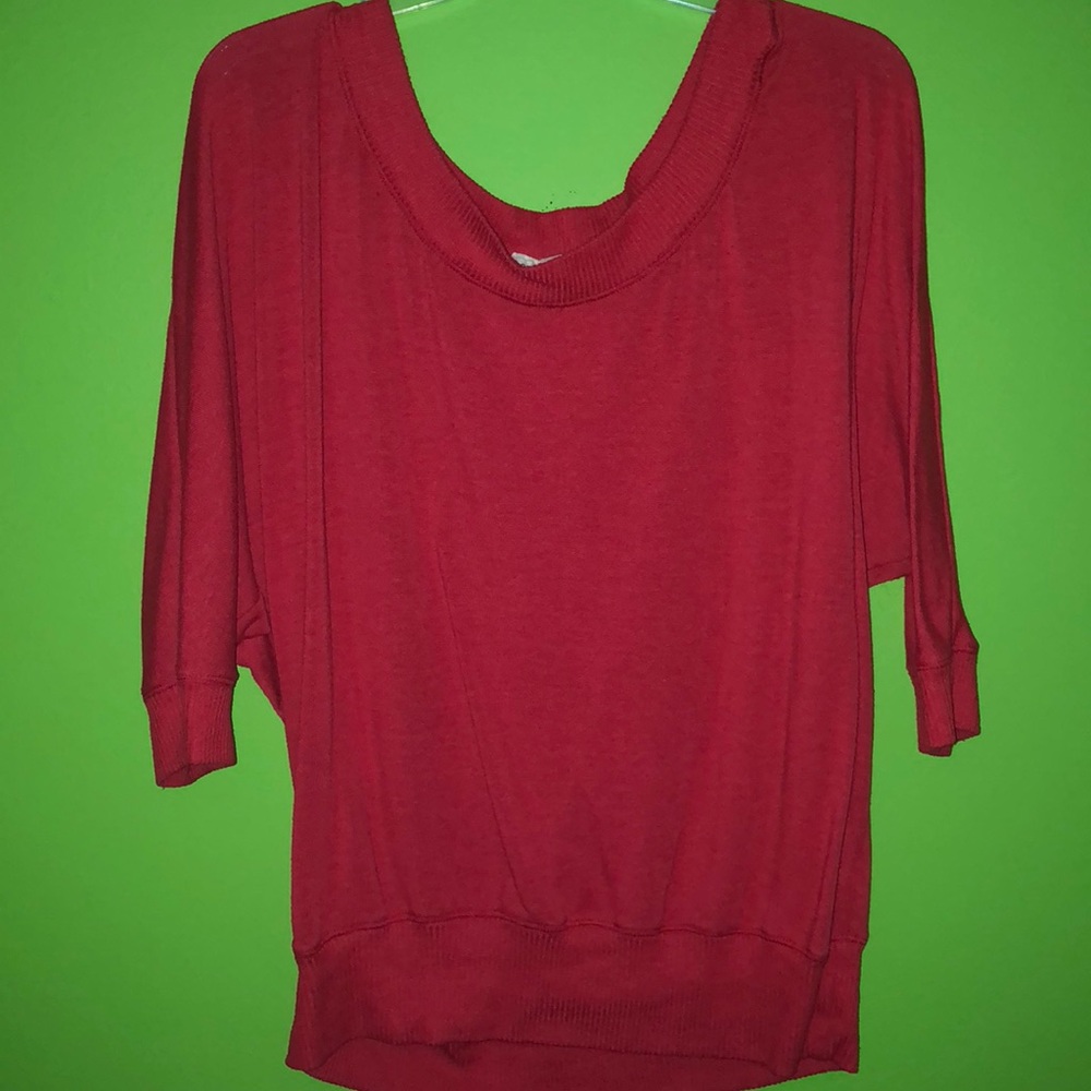 Coral sweater shirt